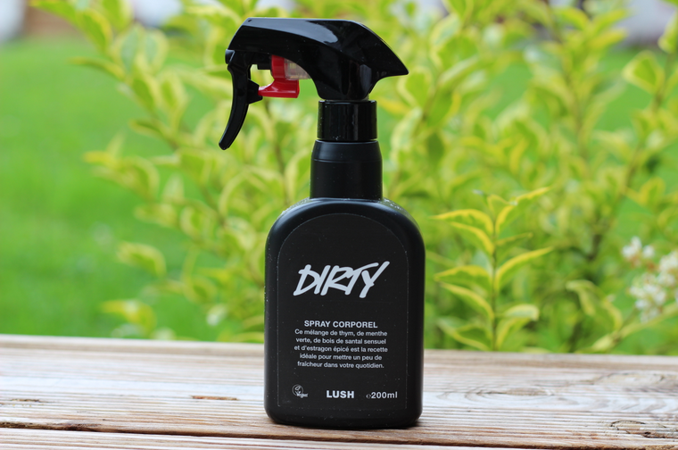 spray corporel dirty